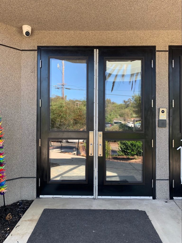 religious institution glass doors