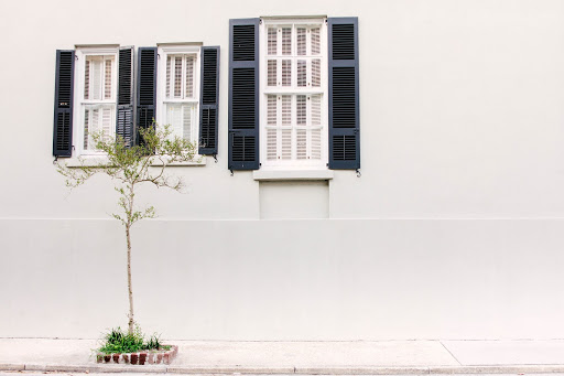 accordions shutters against storm