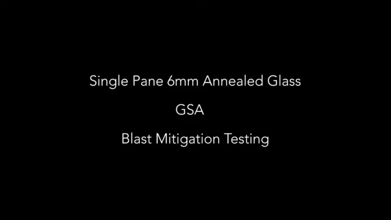 bomb blast window film test