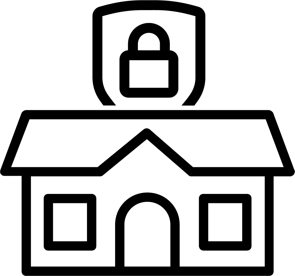 home security icon black