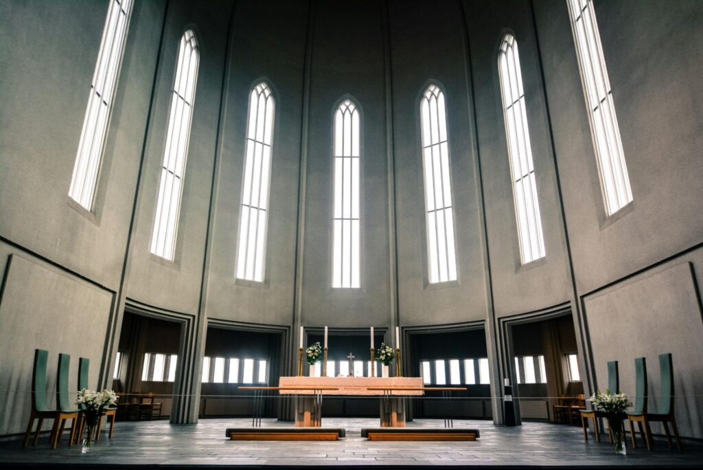 church windows inside
